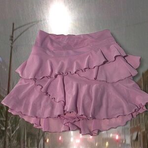 Forever 21 Pink Ruffle Mini Skirt